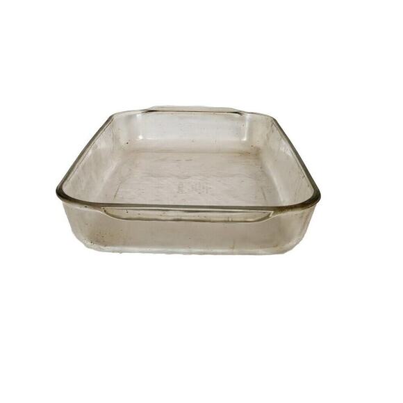 PYREX 233 Casserole Baking Dish 3 Qt Clear Glass Vintage - Picture 4 of 6